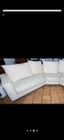 Ecksofa weiss mit Kissen Masse gemäss Bildern gebraucht