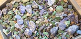 1 Kg. Edelstein-Mix, Trommelsteine, Rohsteine,  Deko