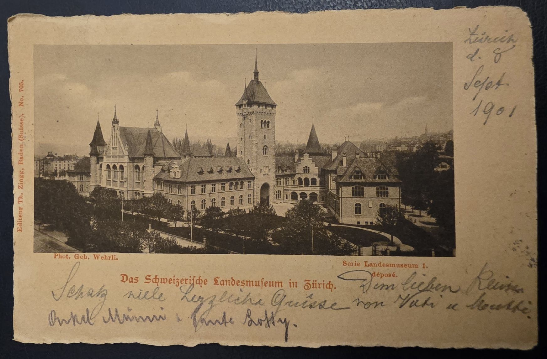 Ansichtskarten: Ansichtskarte Landesmuseum – Gebraucht aus Bern von Kocholo