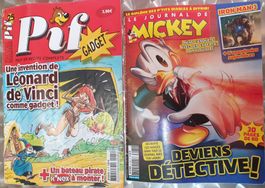 2 Revues anciennes Pif & Mickey