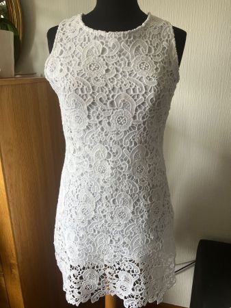 Superbe robe d'été en dentelle blanc du Nil - Taille 36