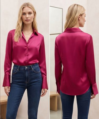 Chemisier soie APOSTROPHE taille 44 (M)