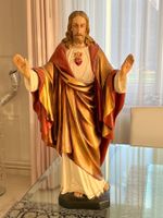 Antike JESUS CHRISTUS Statue Figur Künstler signiert,