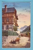 Kippel (VS) - Gasthaus mit Lötschenbrücke
