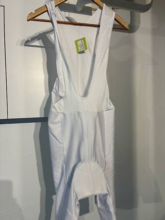 Radhose mit Trägern (Bib Shorts)  Weiss  Grösse XL