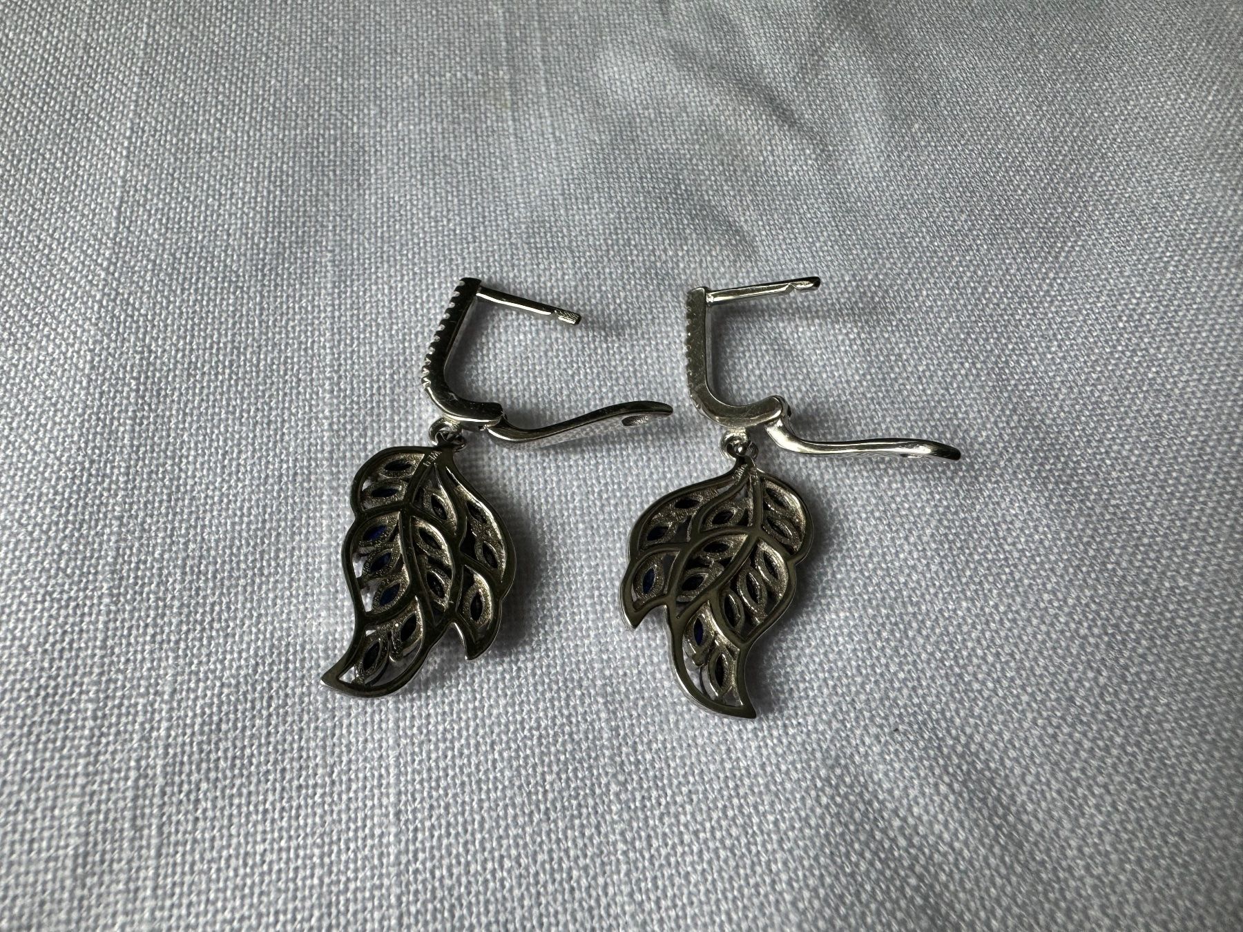 Orecchini pendenti & Orecchini a lobo: Ohrringe Saphire blau in 925 Sterling Silver – Nuovo (secondo la descrizione) da Zürich venduto da LIBELLA13 5