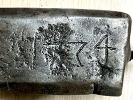 Schöne Antike Handgeschmiedete Stab-Waage. Jahr 1734 / 1858.