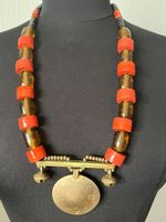 Mangnifique Collier Artisanal Avec Pendentif En Laiton
