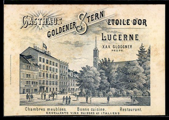 Altre raccolte & rarità: Vertreterkarte Lucerne, Xav. Gloggner, G – Usato da Berlin venduto da bartko-reher