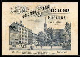 Vertreterkarte Lucerne, Xav. Gloggner, G