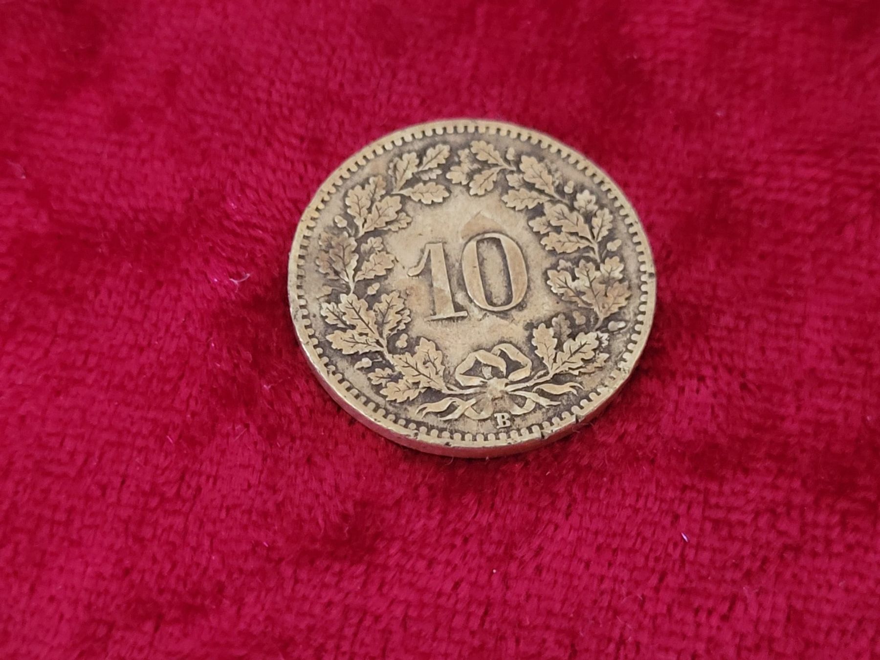 Tutti le monete: 10 Rappen 1919 Messing selten! – Usato da Neuenkirch venduto da majortom30 1