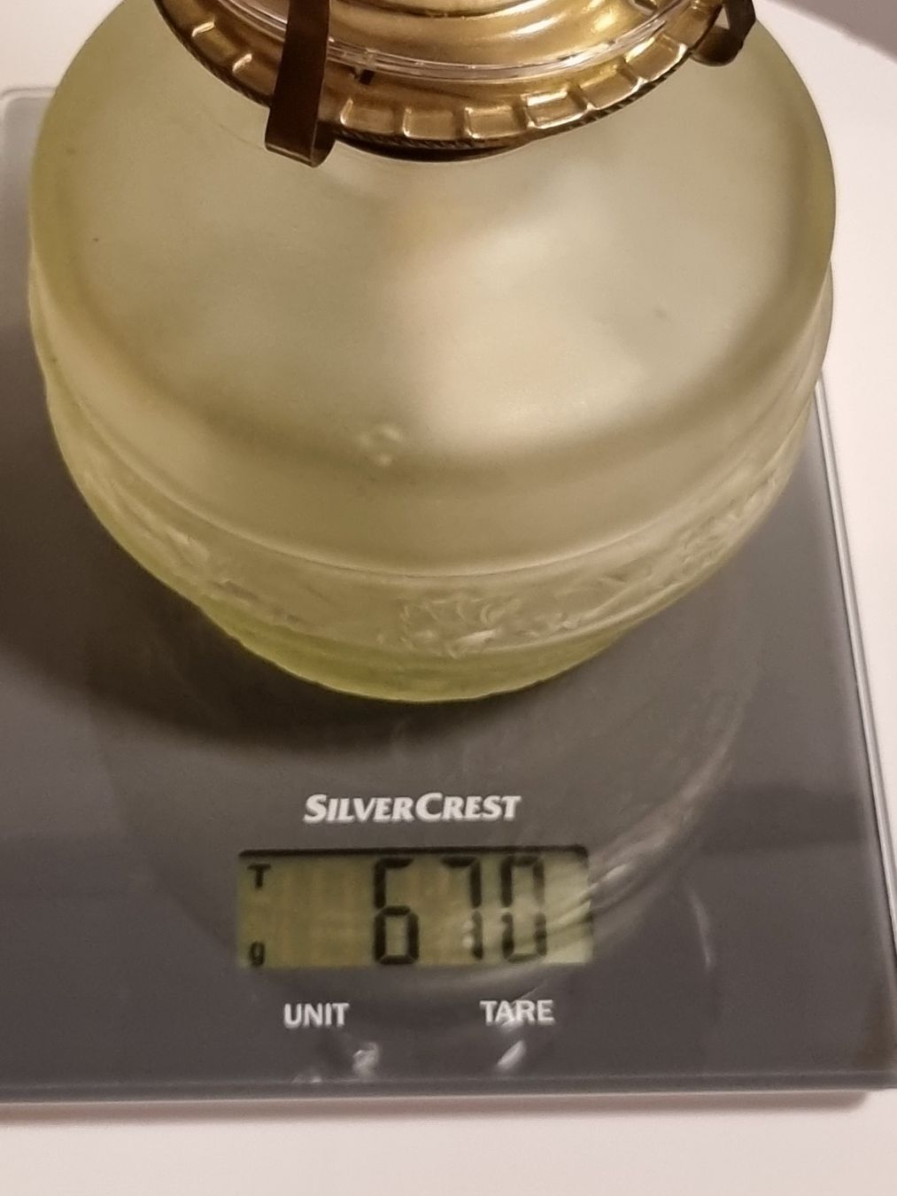 Lampen: Antike Petroleumlampe Glas Messing um 1900 – Gebraucht aus Scharnachtal von devin03 6