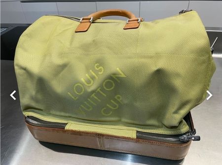 Louis Vuitton Reisetasche, America Cup 2003, Canvas gelb