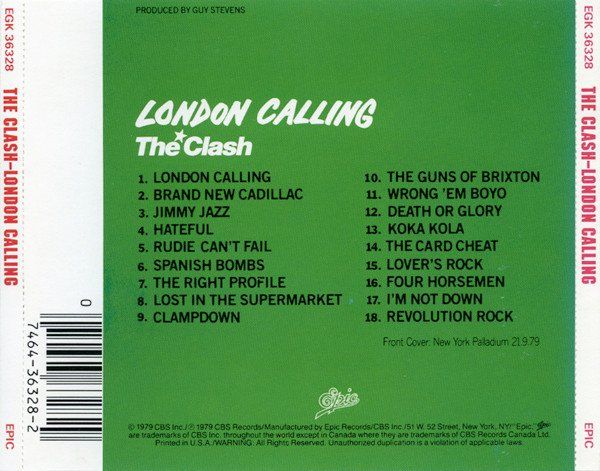 CD: CD The Clash - London calling (1979) – Usato da Möriken AG venduto da mineralia 1