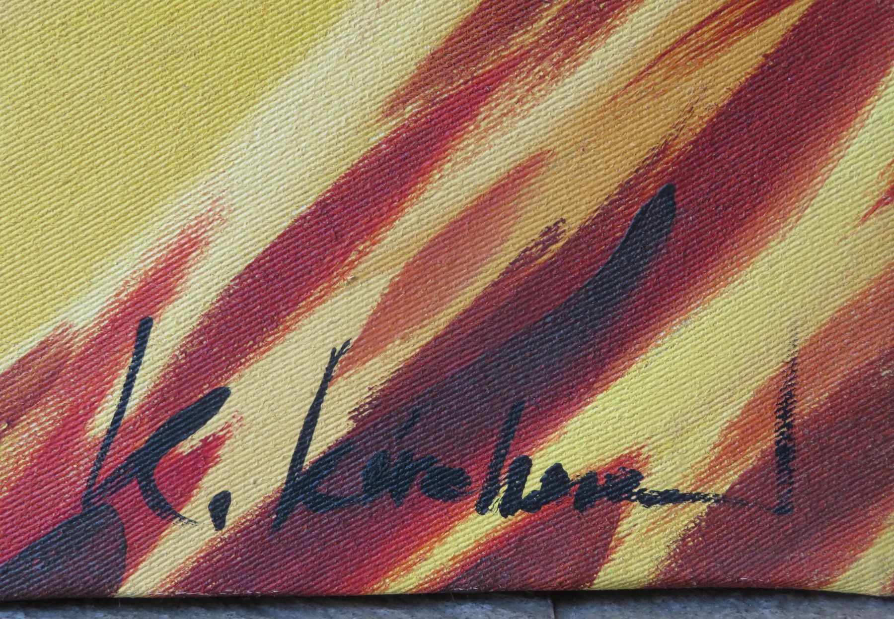 Gemälde: Acryl- / Ölgemälde "Stillleben mit Rotwein", 79x100 cm – Gebraucht aus Oberriet SG von ganesh435 3