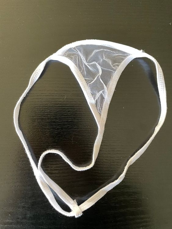 String Beige Transparent Taille Haute 46/48 - Versaby, Lingerie érotique Confortable