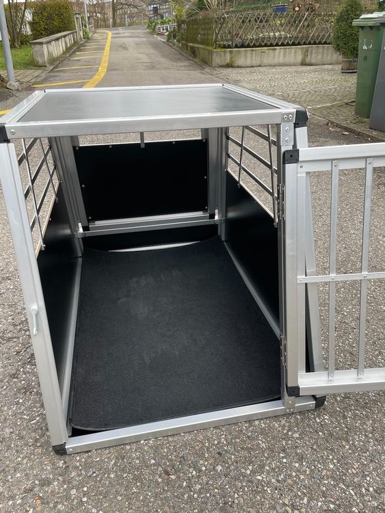 Alpuna Transportbox N50 Für Hunde - 95x110x75cm Mit Notausstieg & Trennwand