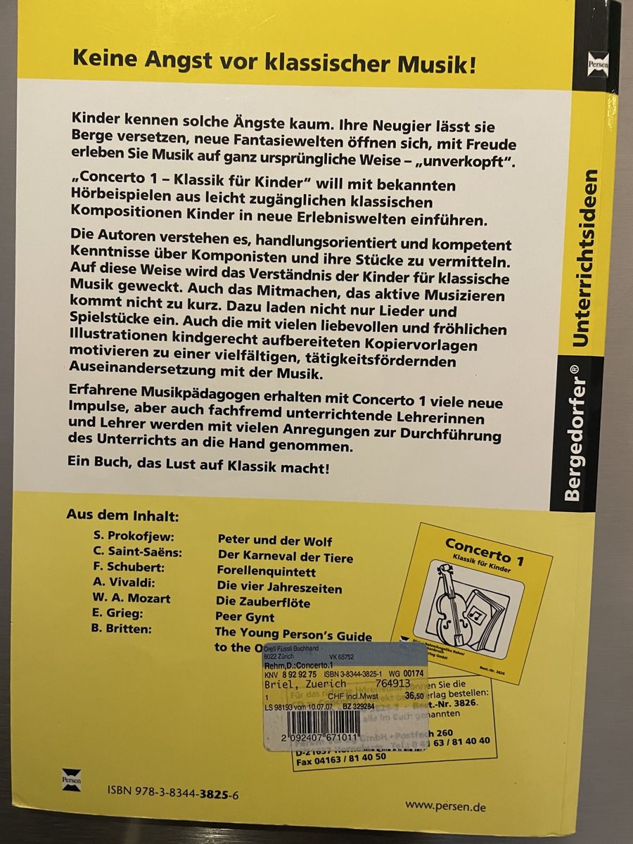 Libri: Concerto 1 und 2 – Usato da Suhr venduto da Occasion_2026 4