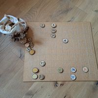 Holz Zahlen Spiel, Zahlenfeld bis 100 Inkl. Säckli, Top!