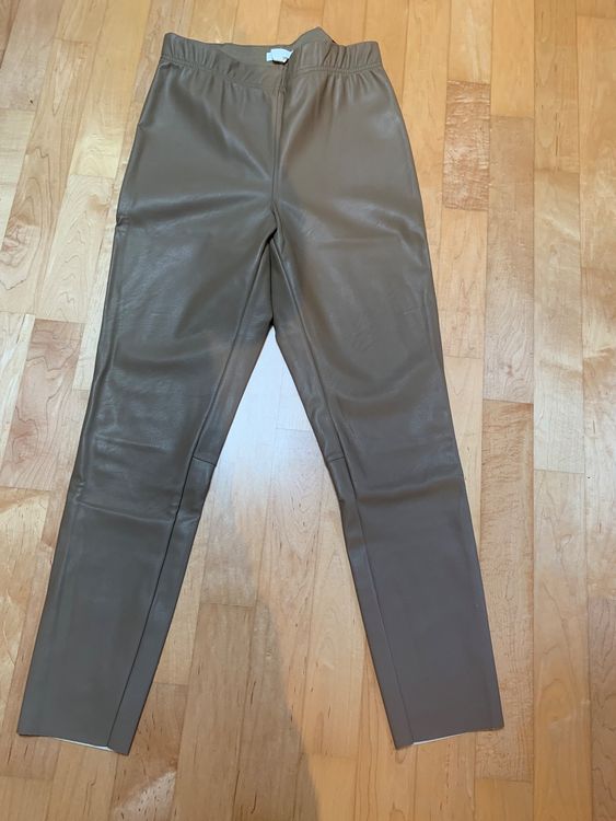 Pantalon simili cuir online h&m