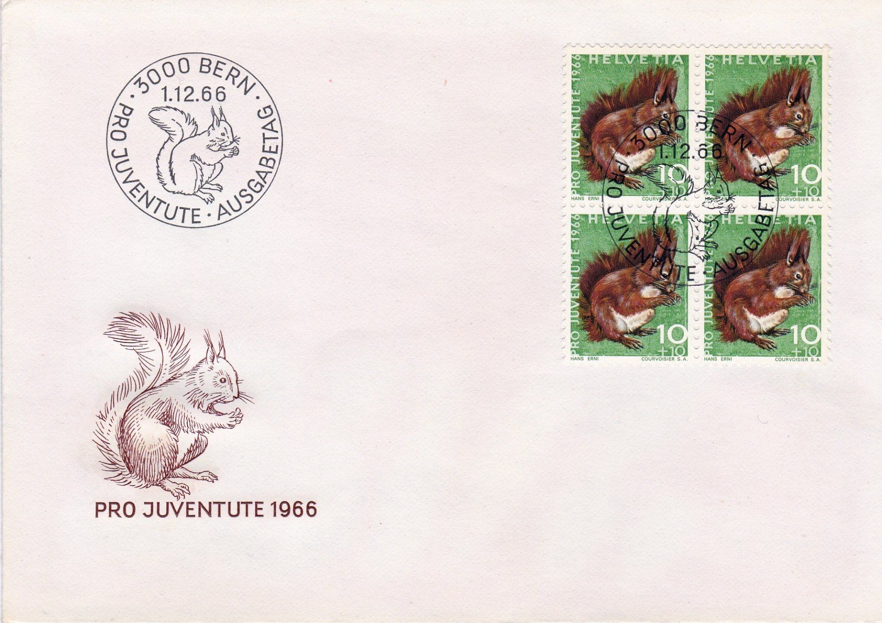 Tutti i francobolli: 8 Ersttagsbriefe Pro Juventute etc. 1965-1970 – Usato da Neuenhof venduto da Wanton 2