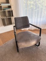 Sessel mit Metallgestell grau  guter Zustand