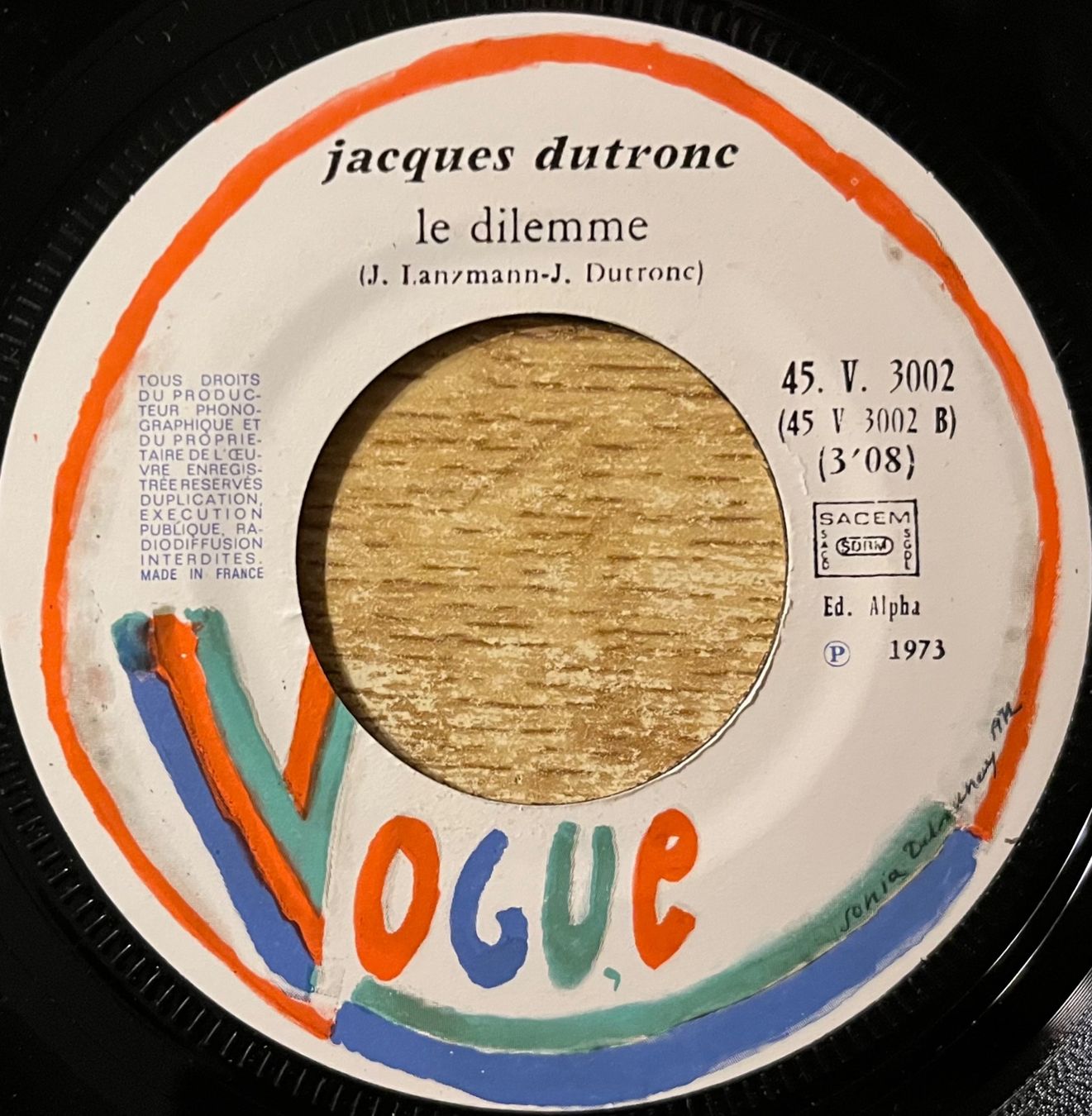 Dischi in vinile: JACQUES DUTRONC - LE TESTAMOUR – Usato da Bussigny venduto da vinyl-pas-cher 3