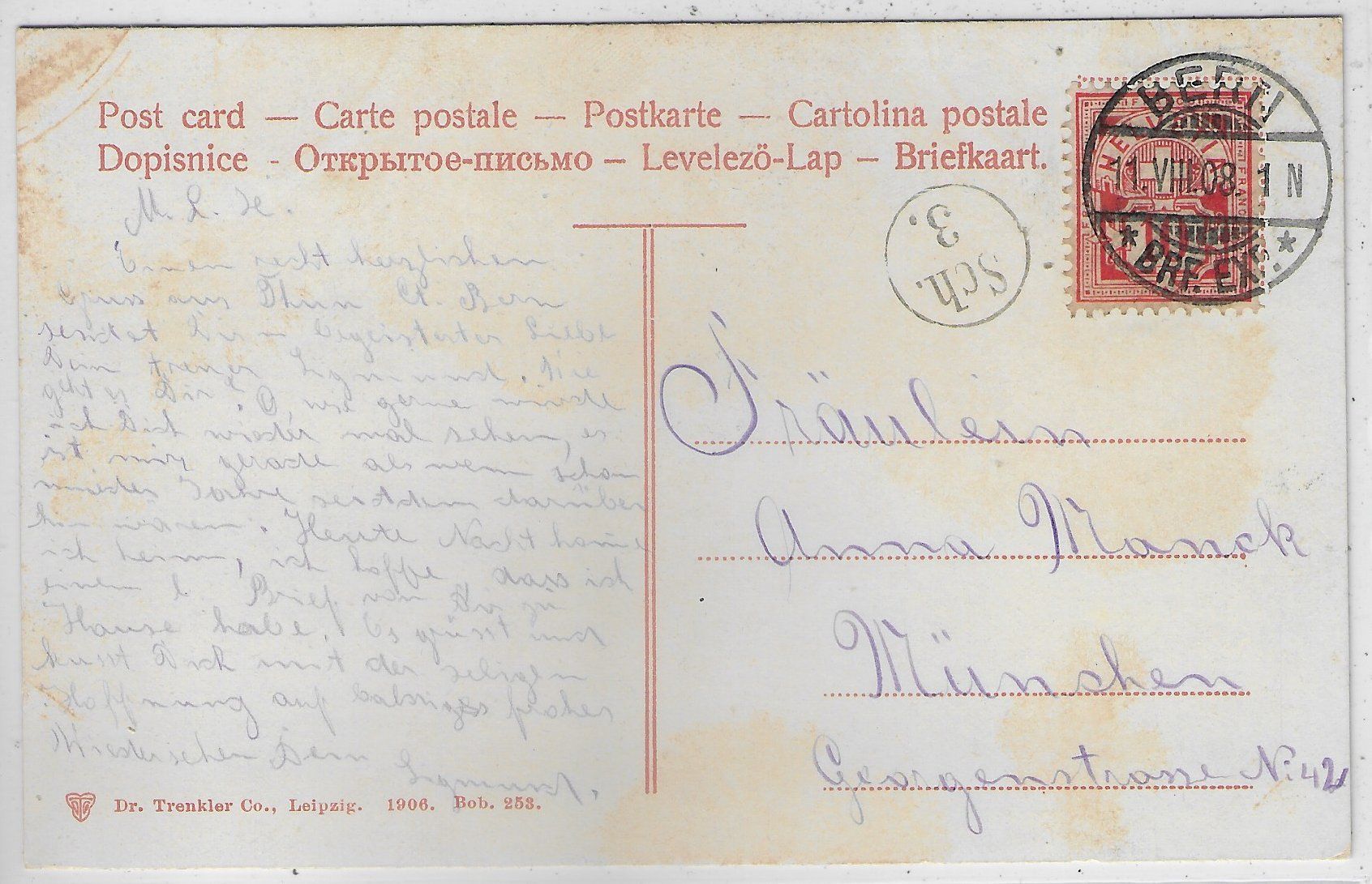Cartoline postali: Thun und die Alpen – Usato da Ettingen venduto da Kartenplanet 1