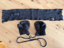 Pure Pure Schal + Handschuhe aus Merinowolle für 1-1.5 J.