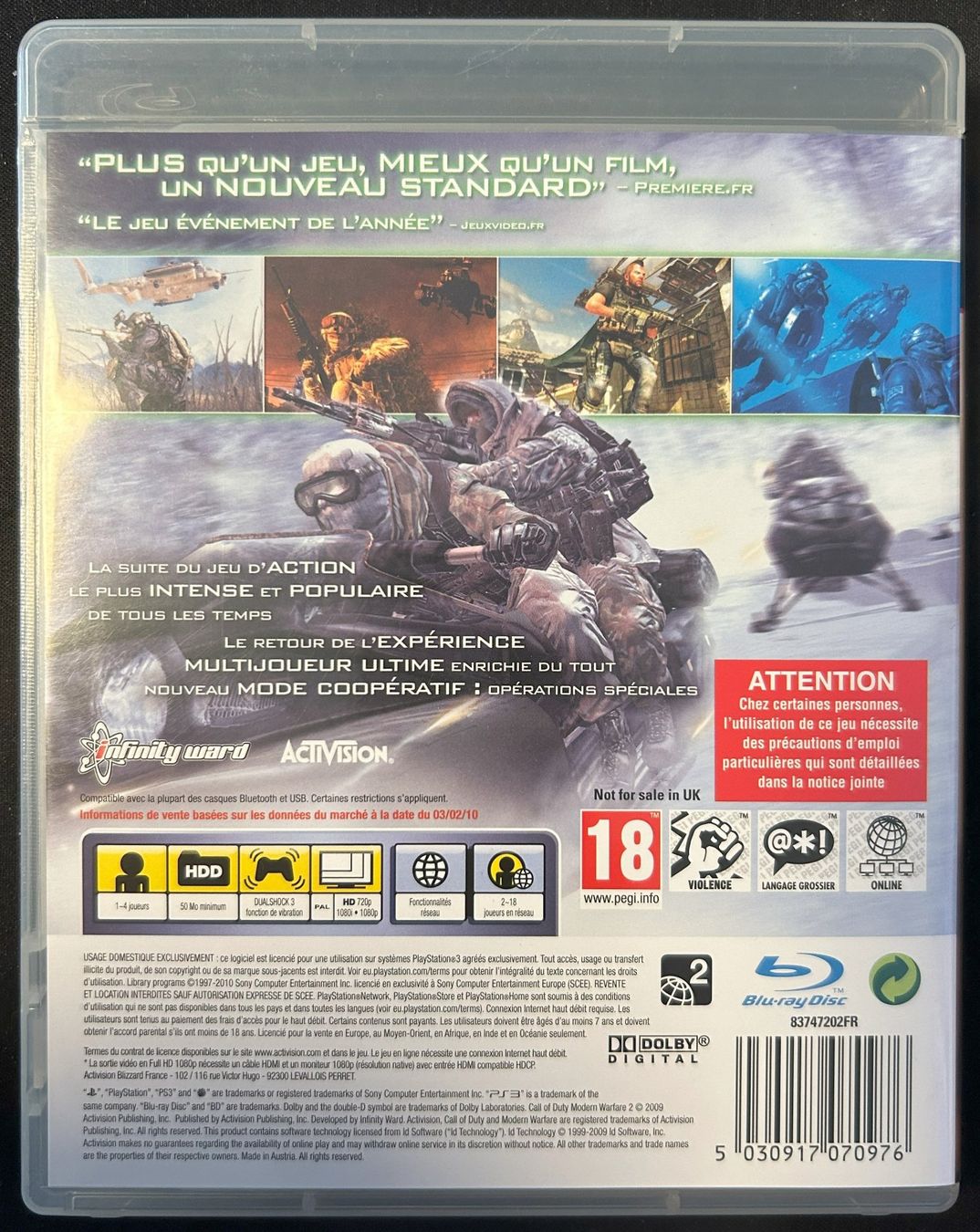 Giochi: PS3 game "Call of Duty Modern Warfare 2" – Usato da Corminboeuf venduto da Ld6NVToZQe 1