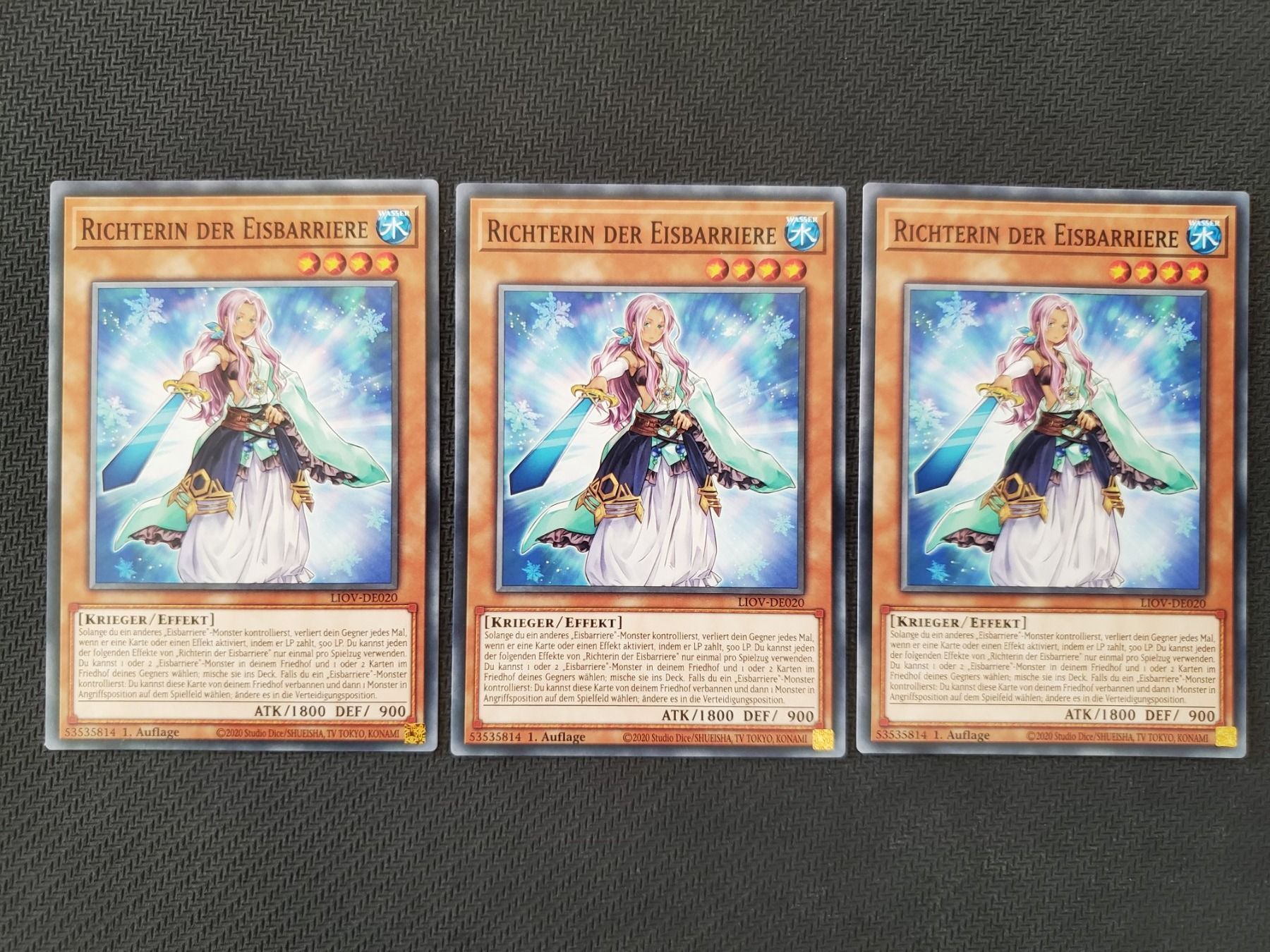 Yugioh Carte collezionabili: Yugioh Richterin der Eisbarriere x 3 – Nuovo (secondo la descrizione) da Opfikon venduto da Steins_Siedlung