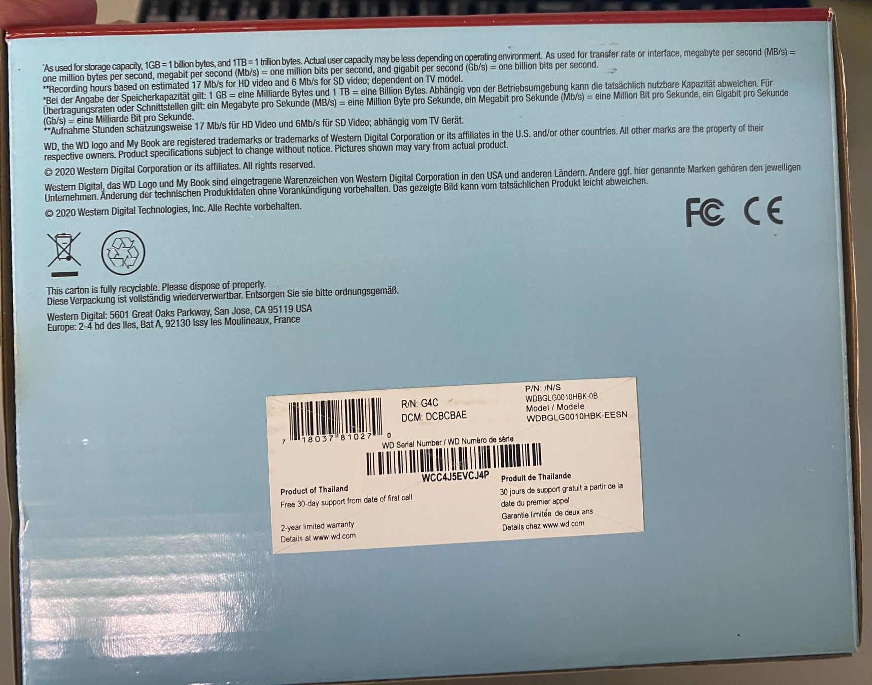 Western Digital Harddisks: WD MY BOOK AV-TV 1TB – Neu (gemäss Beschreibung) aus Bex von 1_style 2