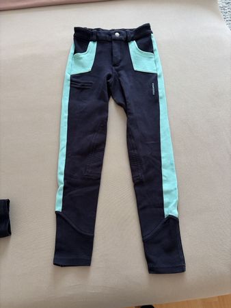 Reithose marine türkis Grösse 134/140 guter Zustand