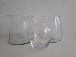 Glas-Vasen 3er Set