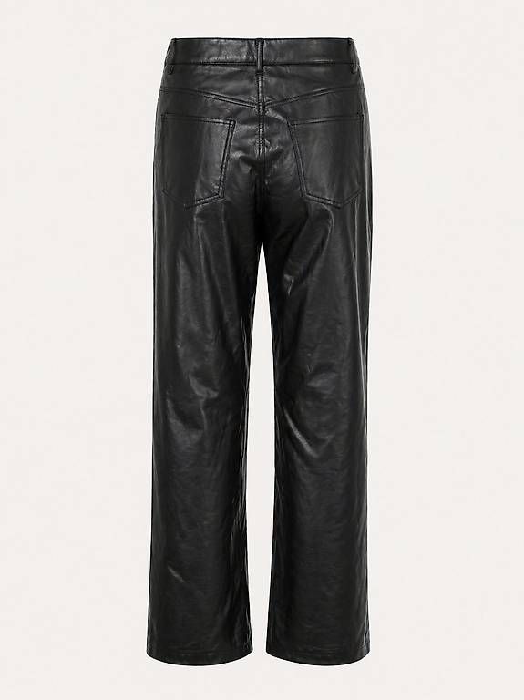 Pantaloni: Pantalone nero simil pelle – Usato da Lugano venduto da mic_zcm7 1