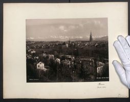 Fotografie Bern, Teilansicht der Stadt m