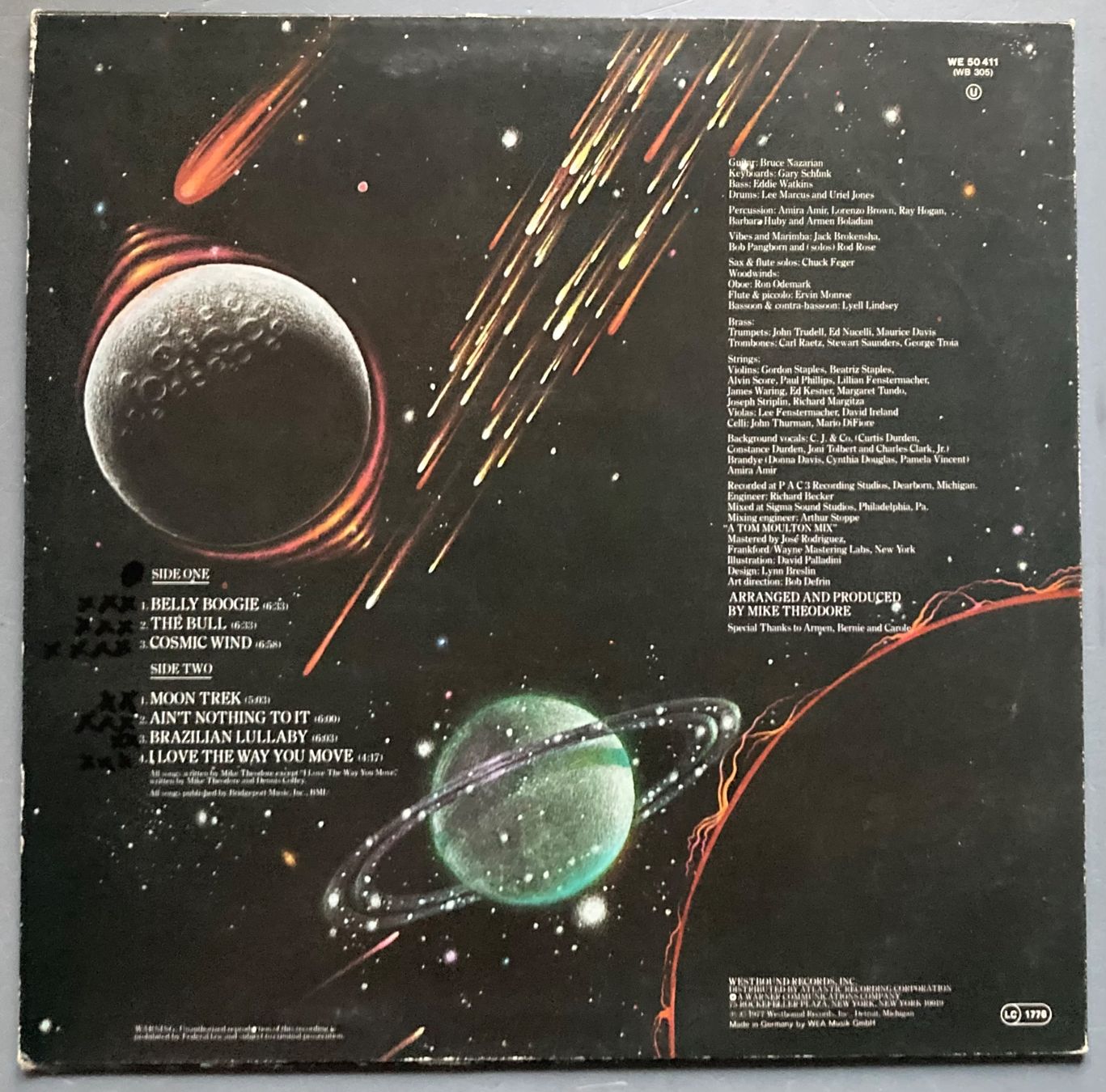 Dischi in vinile: THE MIKE THEODORE ORCHESTRA - COSMIC WIND – Usato da Poliez-Pittet venduto da Newtown-Records 1