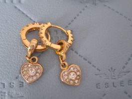 Ohrringe mit Zirconia mit Antike Einhänger