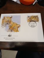WWF Leopard - 1st Day Cover Kaboul 1985 - Rare !