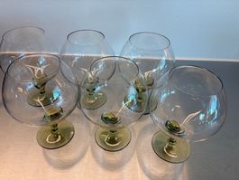 Cognacschwenker set à 6, Rosenthal Papyrus (alte Serie)
