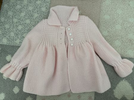  Baby-Jacke handgestrickt rosa gr 110