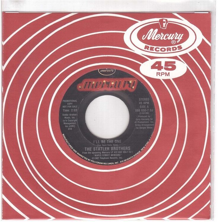 Schallplatten: The Statler Brothers  --  I`ll be the One  Single7 – Gebraucht aus Rheinau von thespecials