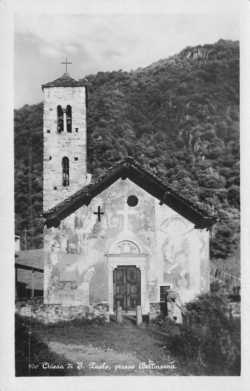Cartoline postali: Bellinzona chiesa s Paolo – Usato da Biasca venduto da Blenio71