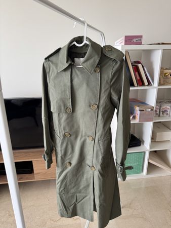 Mango Trenchcoat Damen Khaki Grösse M guter Zustand