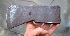 antiker BEIL - KOPF punziert 12 handbeil zum restaurieren