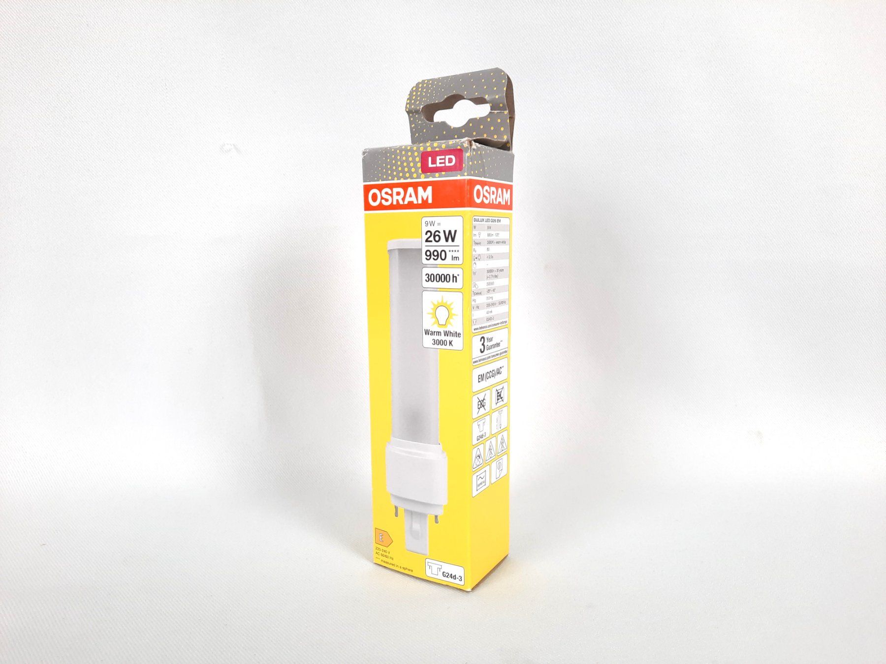 Osram Lampade: OSRAM Dulux D LED 9W G24d-3 3000K – Nuovo (secondo la descrizione) da Beinwil am See venduto da Restwert_Beinwil 1