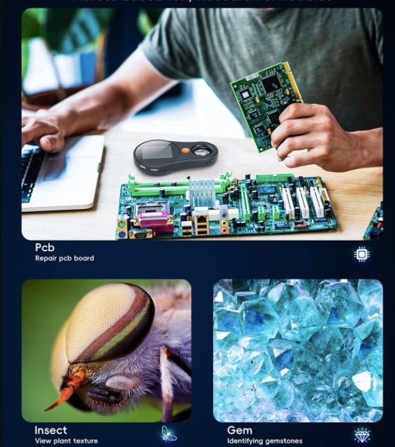 Microscopi: USB Handy Digital Mikroskop 500X mit 8 LED – Nuovo e nell'imballaggio originale da Châtelaine venduto da topshop.switzerland 5