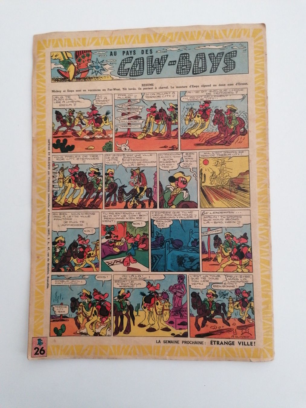 Fumetti: BD 1956  Mickey Walt Disney – Usato da Chezard St-Martin venduto da Loucail 1