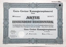 Gera-Greizer Kammgarnspinnerei, Gera - 1942