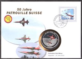 Numis, 50 Jahre Patrouille Suisse, Formation Flat-Mirror